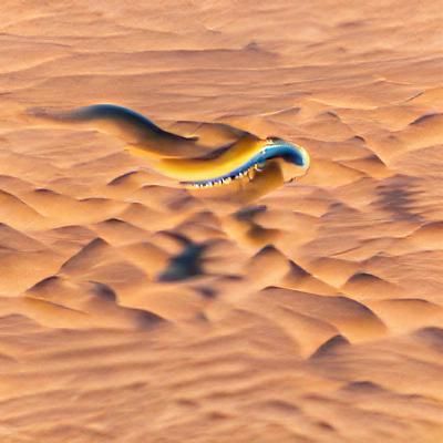 Ancient arabian cobra desert 8k resolution