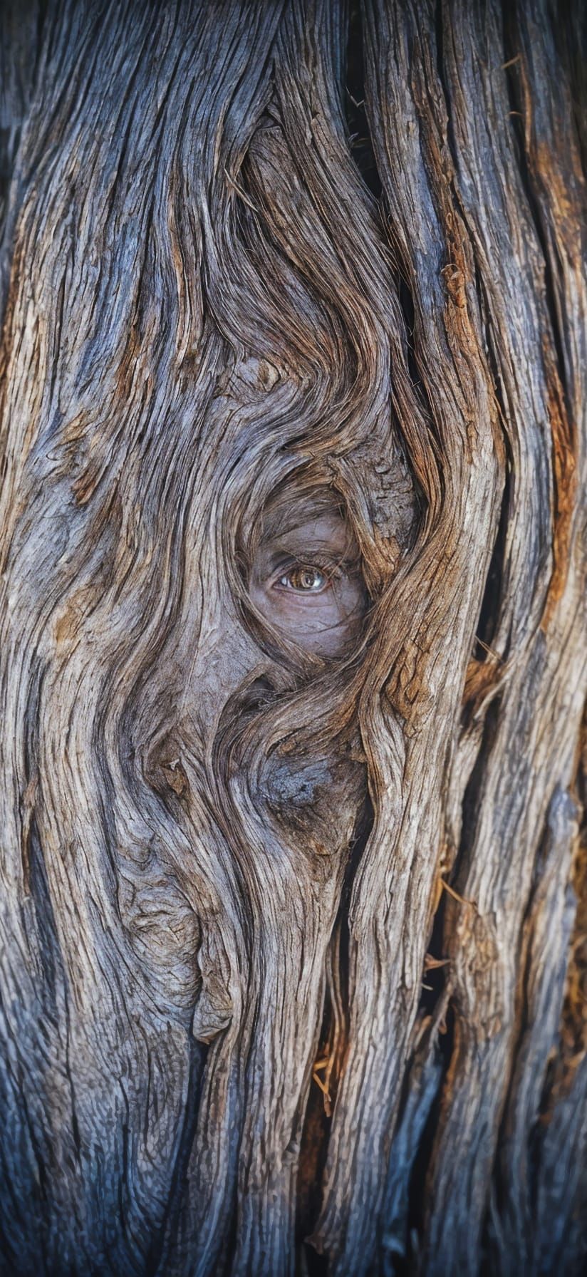 Faces in the wood