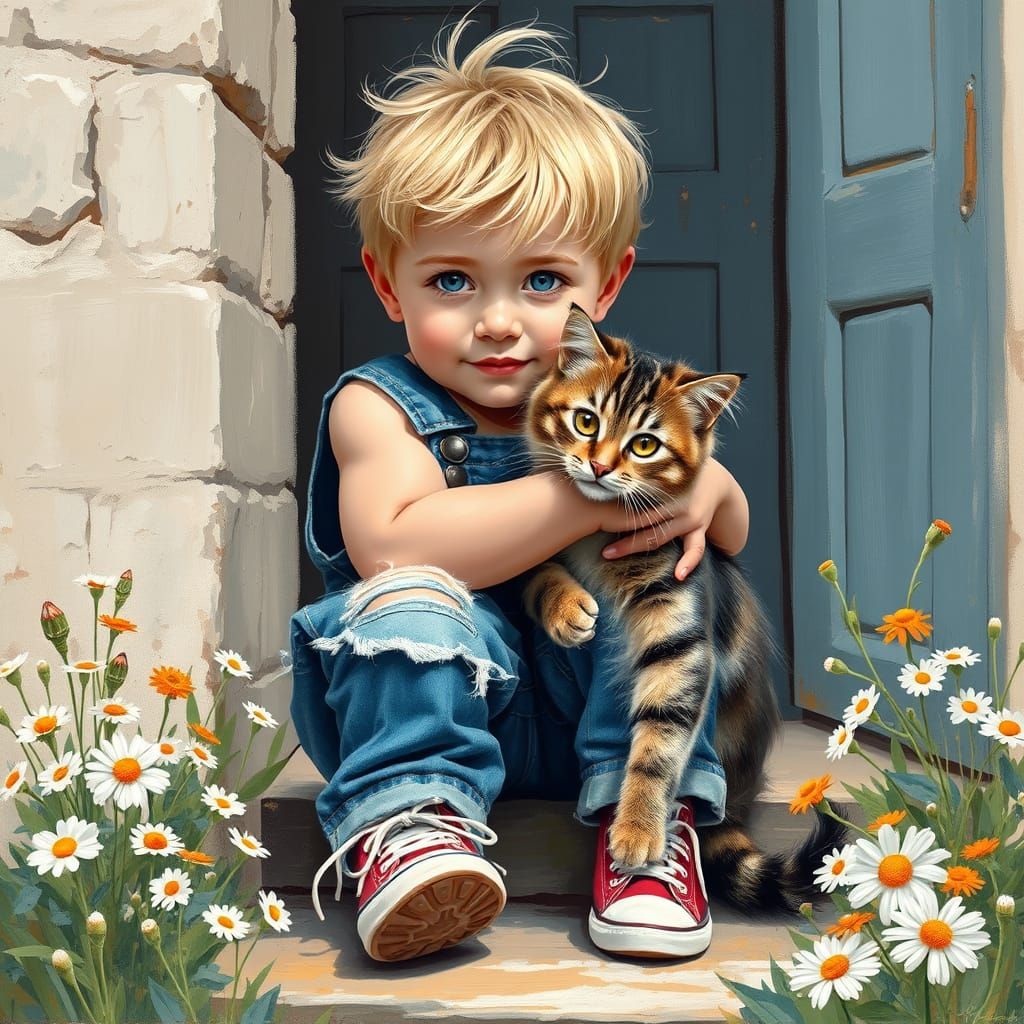 I love my kitty! 🐈  by @Lady of the Thorns