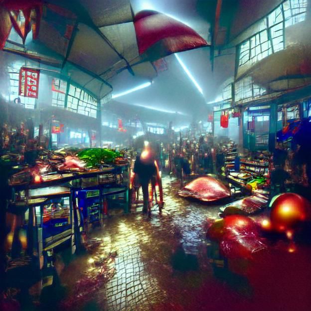 Wet Market in Hong Kong