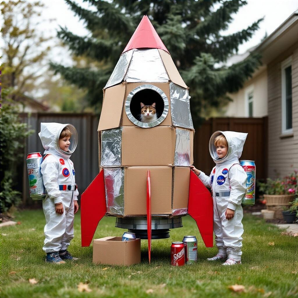 The backyard rocket ship  by @_LuckyPaw_