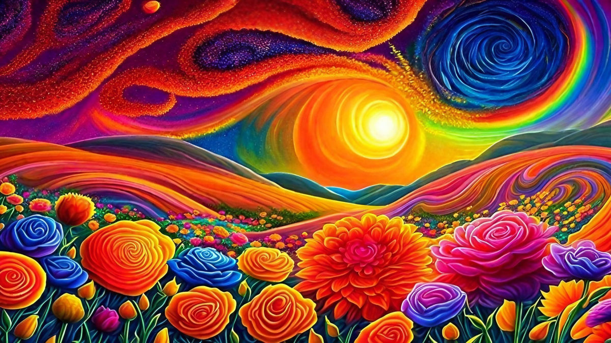 Colorful Flower Field