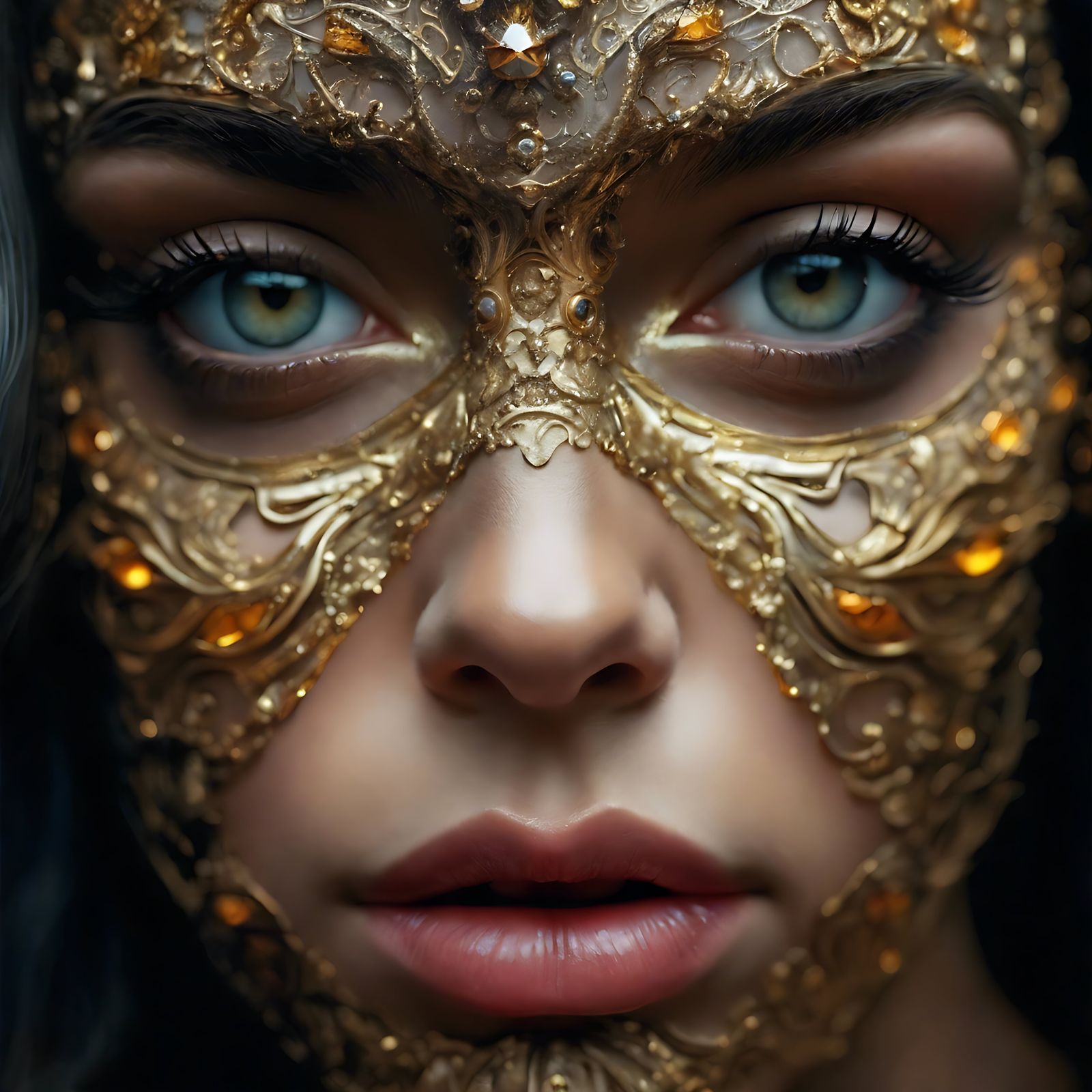 Fantasie-Kunst-Porträt