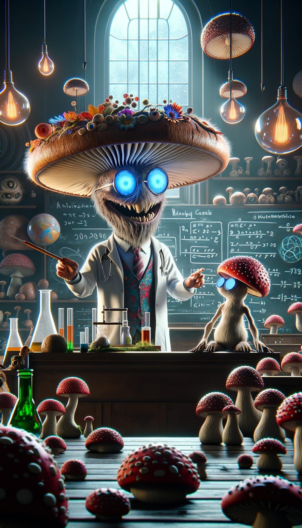 Crazy mushroom teaching  by @Faye