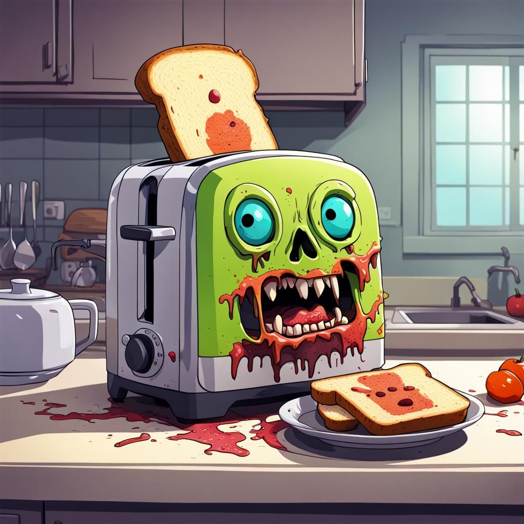Zombie Toaster AI Generated Artwork NightCafe Creator