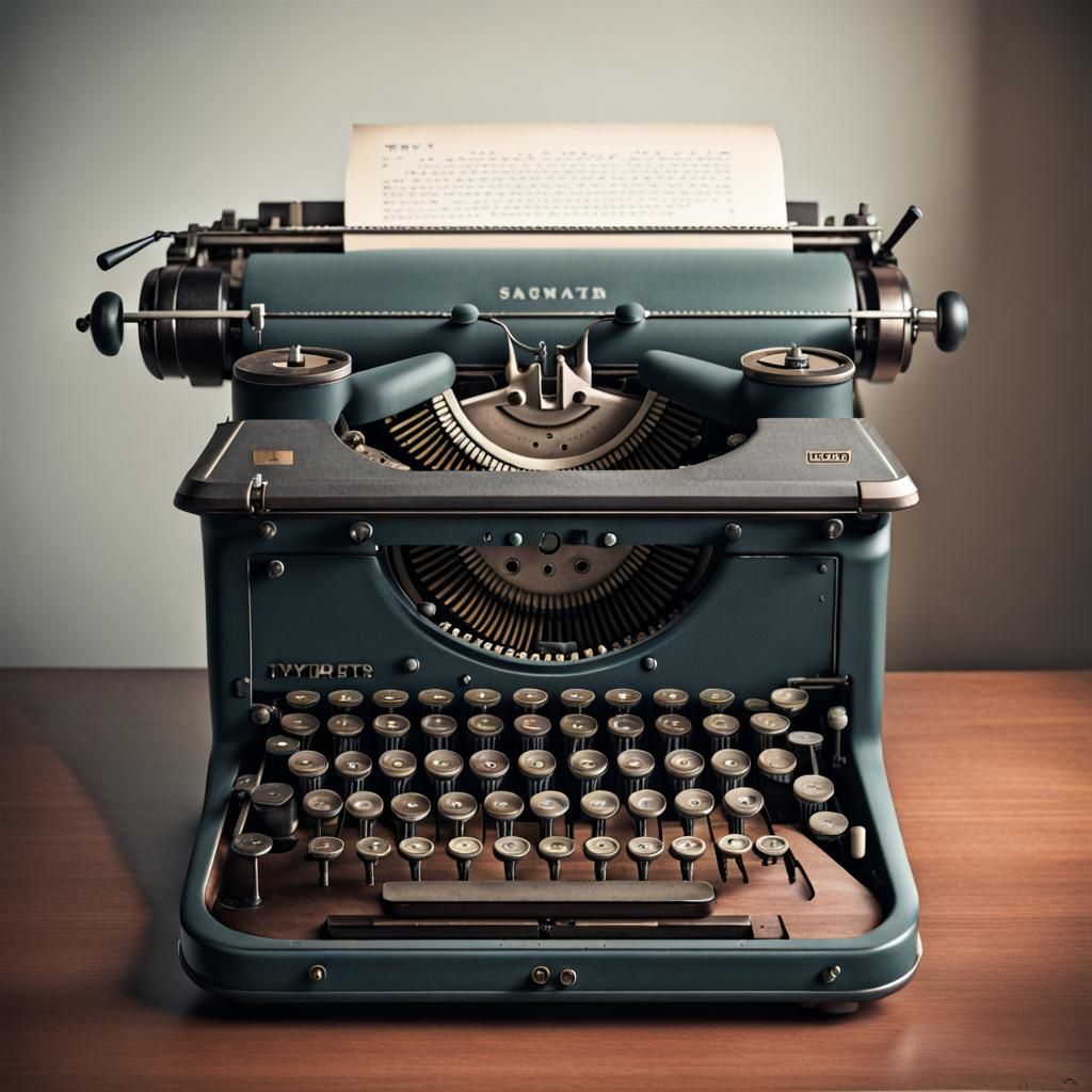 typewriter AI Generated Artwork NightCafe Creator