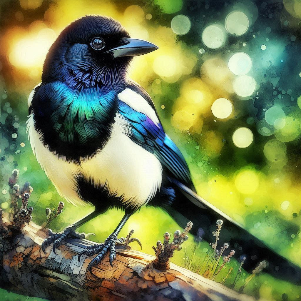 Magpie Posing