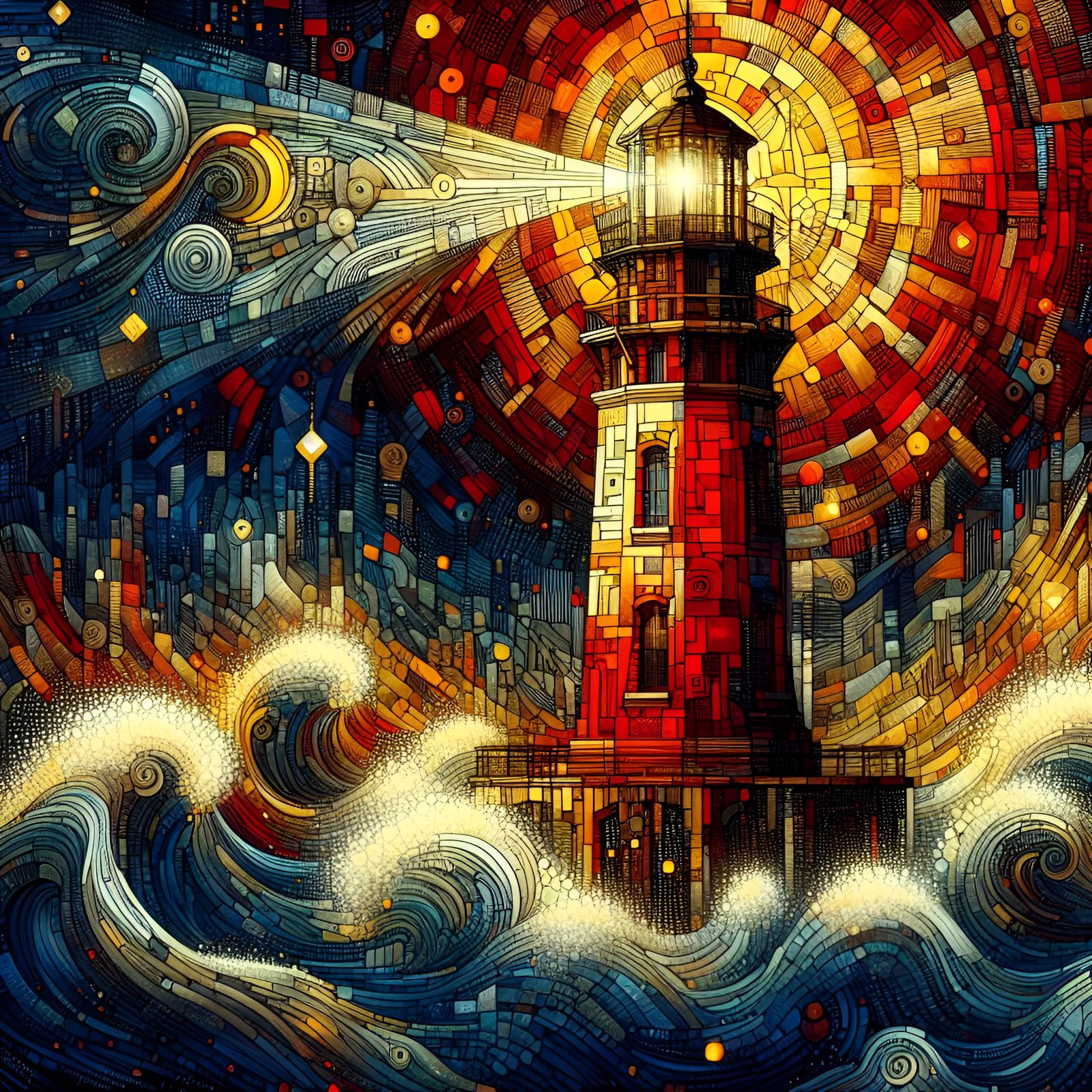 Lighthouse AI Generated Artwork NightCafe Creator