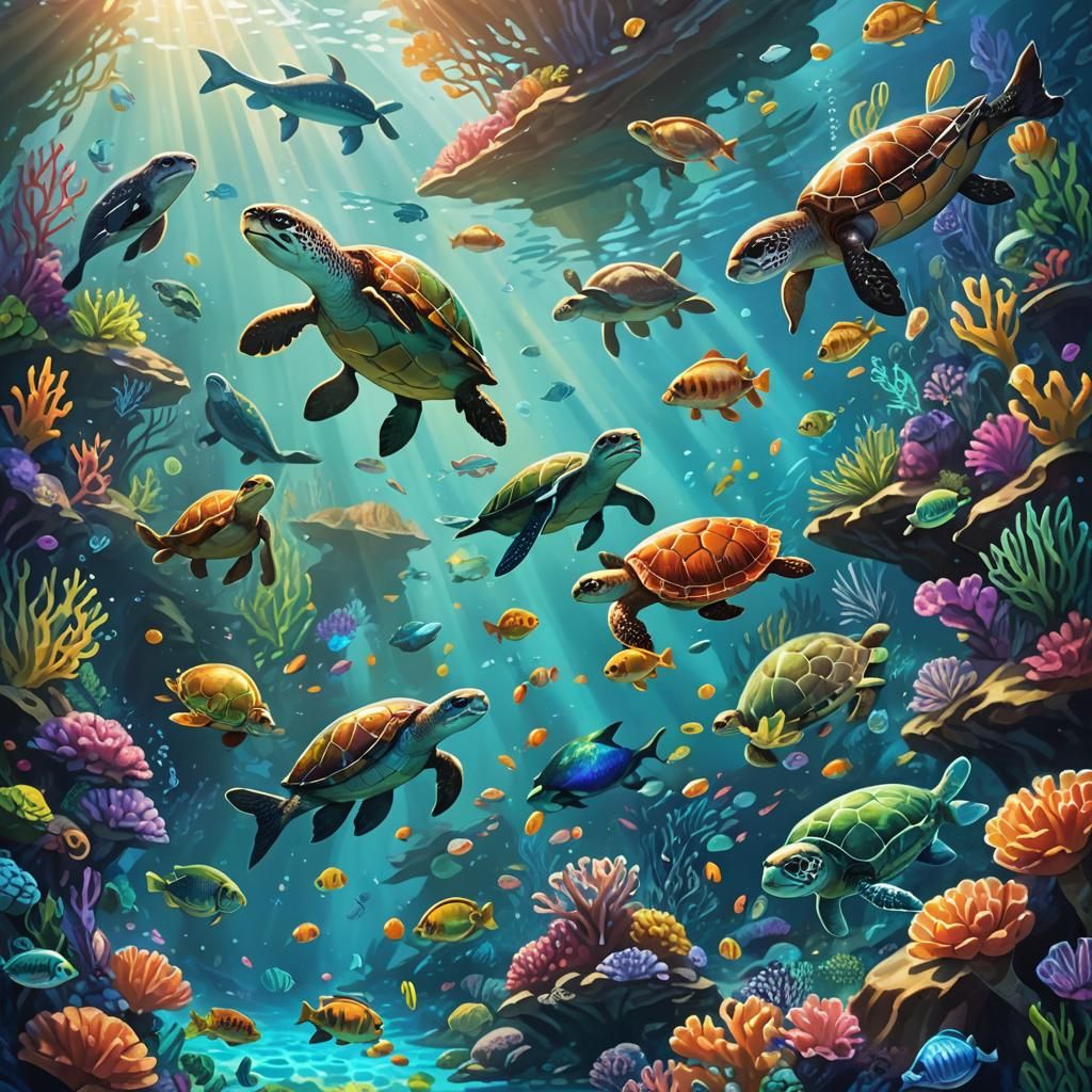 Lush Underwater Fantasy Scene in Unreal Engine