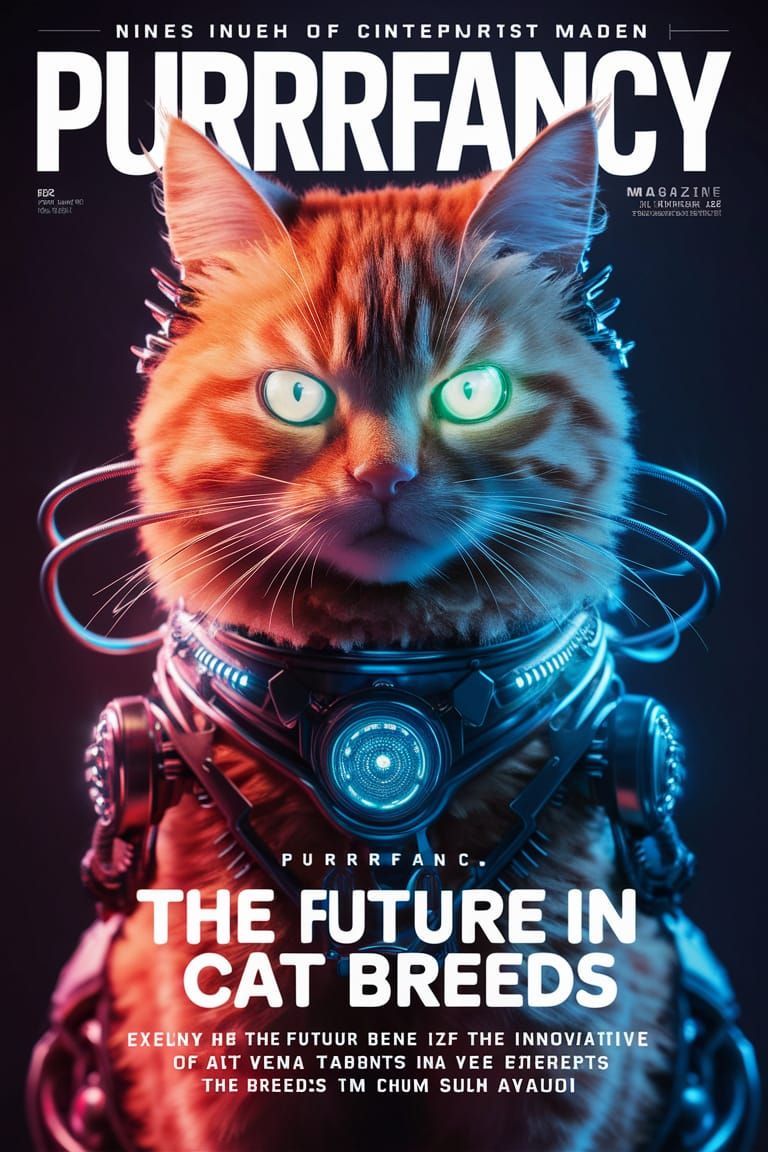 Purrfancy cat magazine  by @Tiny Pearl Cat