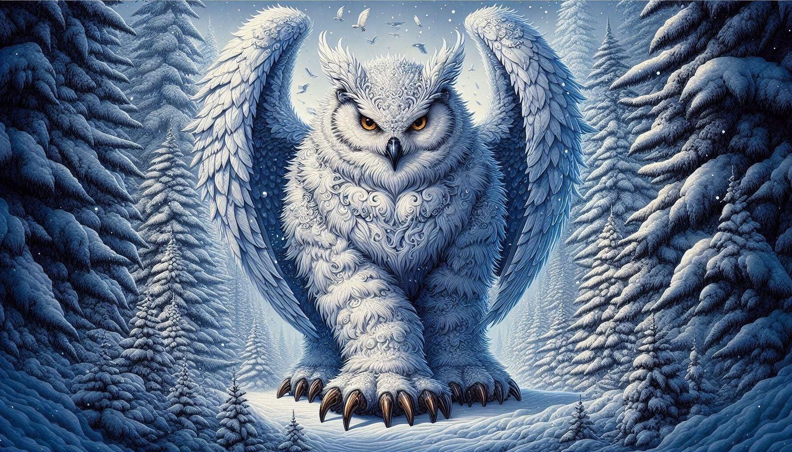 Winged White OwlBear