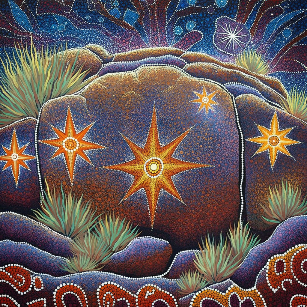 Cosmic Rock Painting