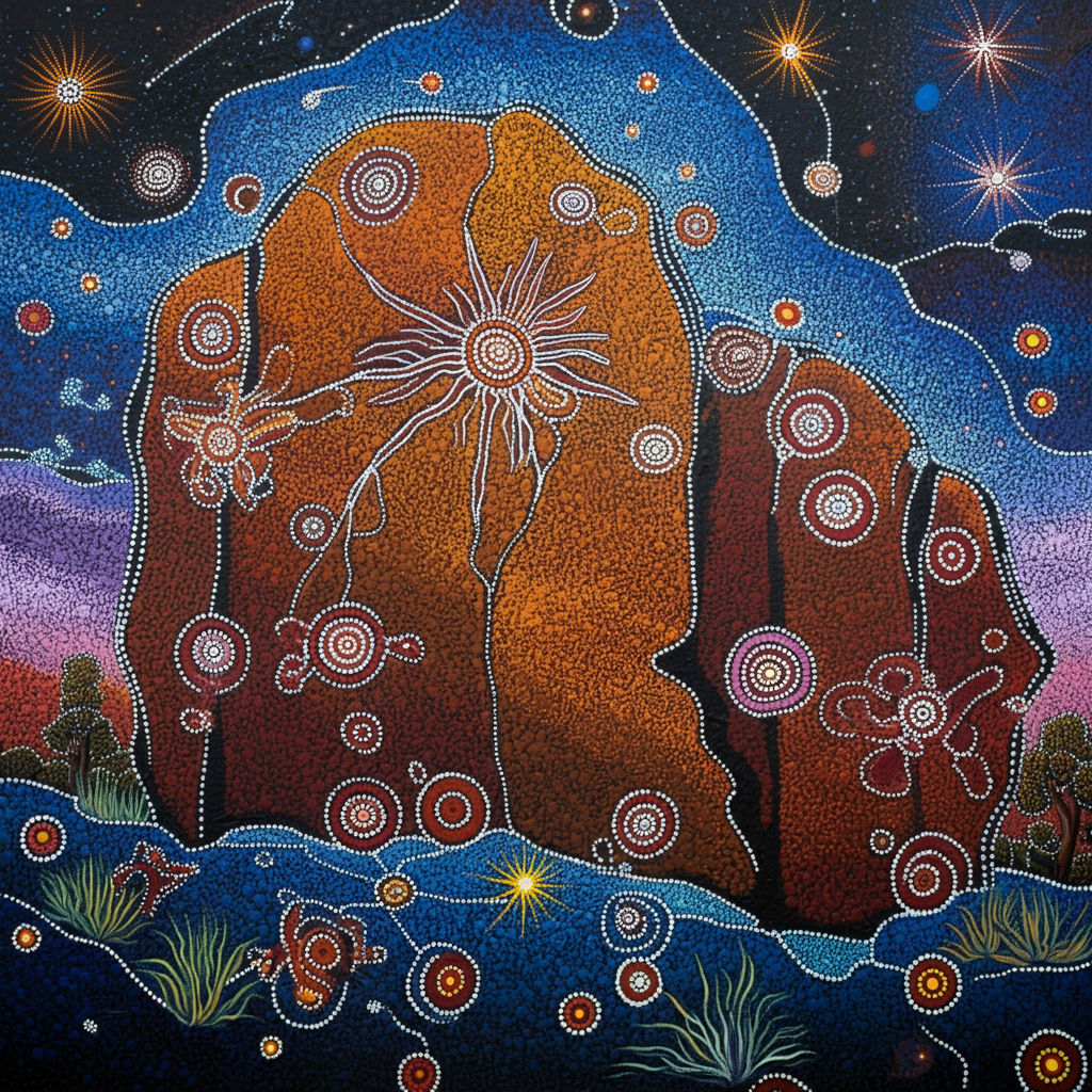 Cosmic Rock Painting