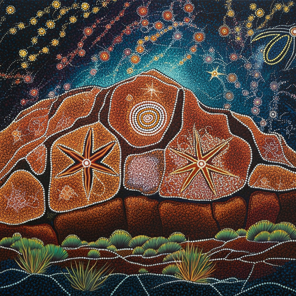 Cosmic Rock Painting