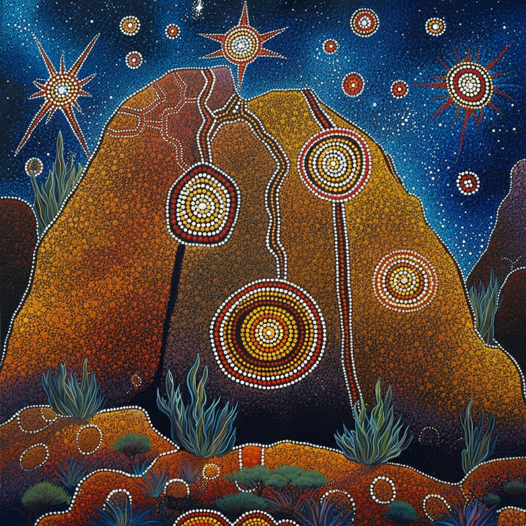Cosmic Rock Painting