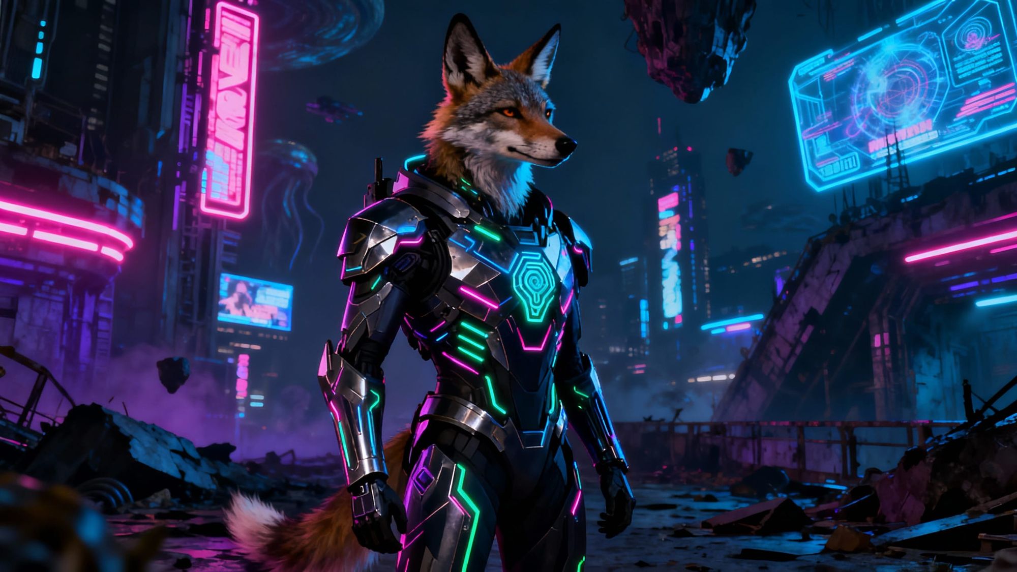 an anthropomorphic jackal