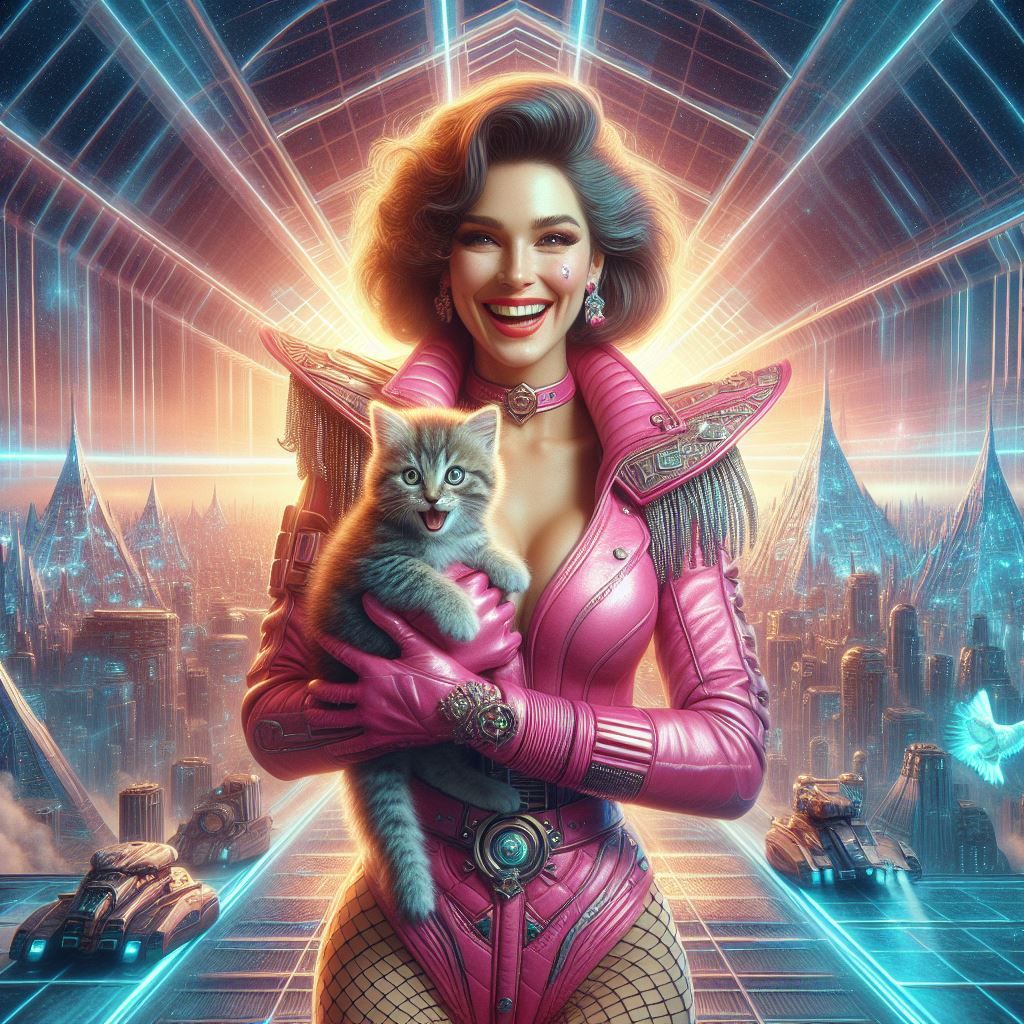 Cute Space Crew, Captain and Cat! 🩷😻✨🪐