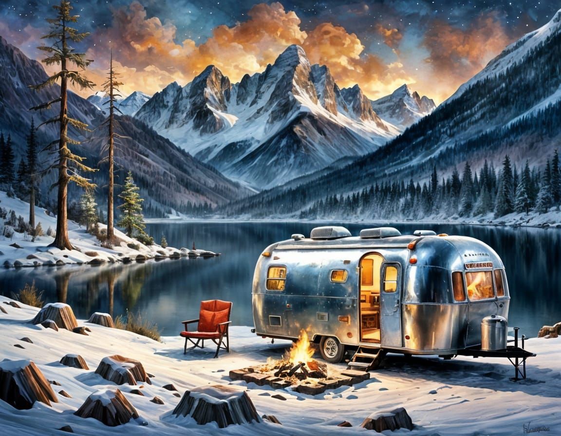 Winter Camping for One  by @Sharonjoy
