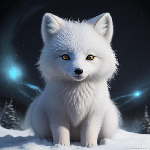 arctic fox - AI Generated Artwork - NightCafe Creator