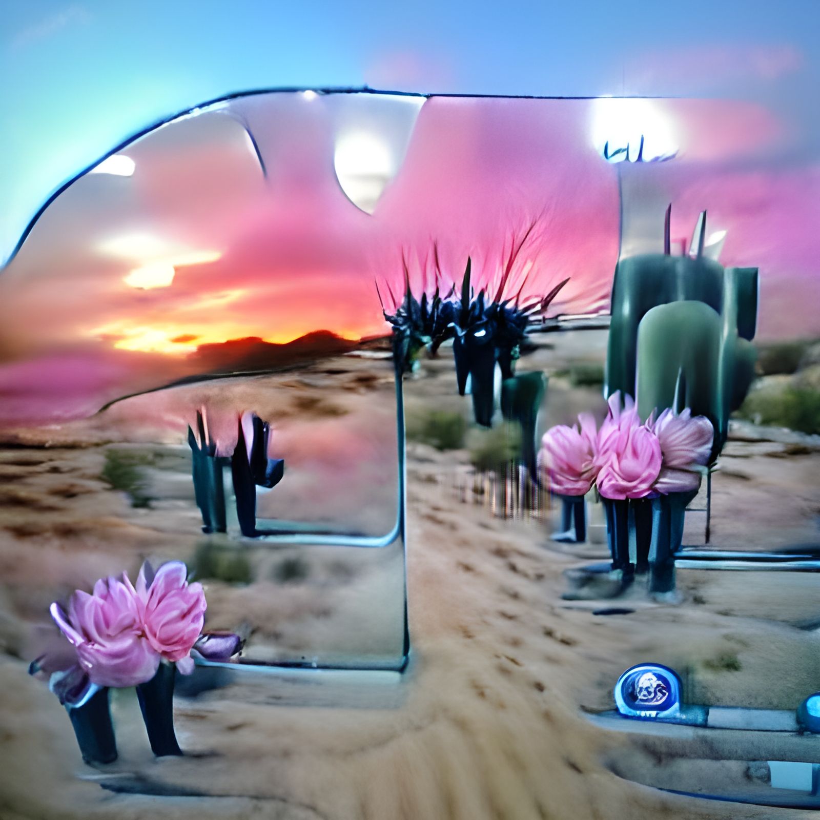 The desert mirrors beauty