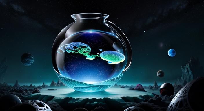 photographic 4K hydroplasmatic (Klein bottle) cosmic monster...