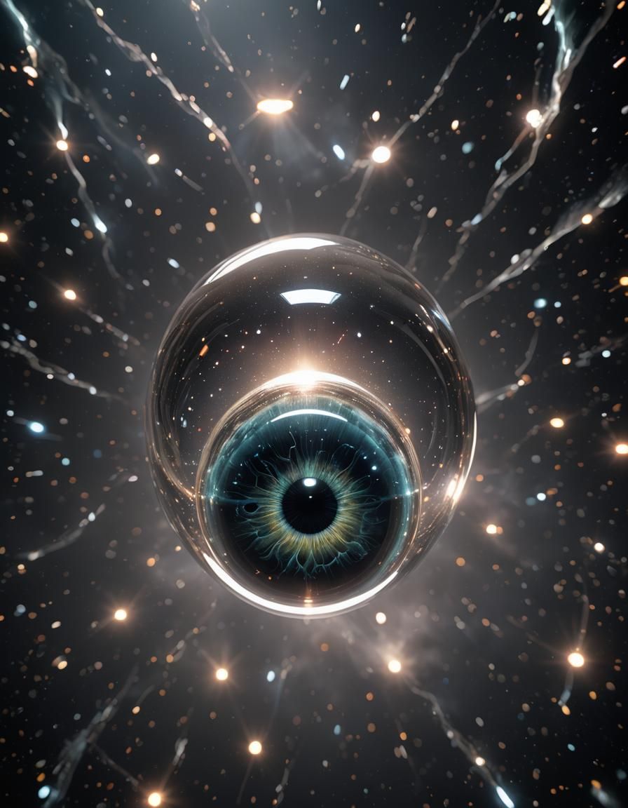 The travelling glass eyeball