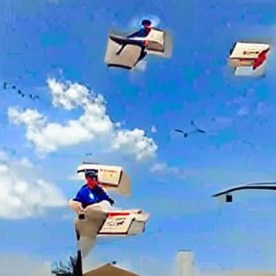 Pizza delivery driver teaching FedEx drivers to fly