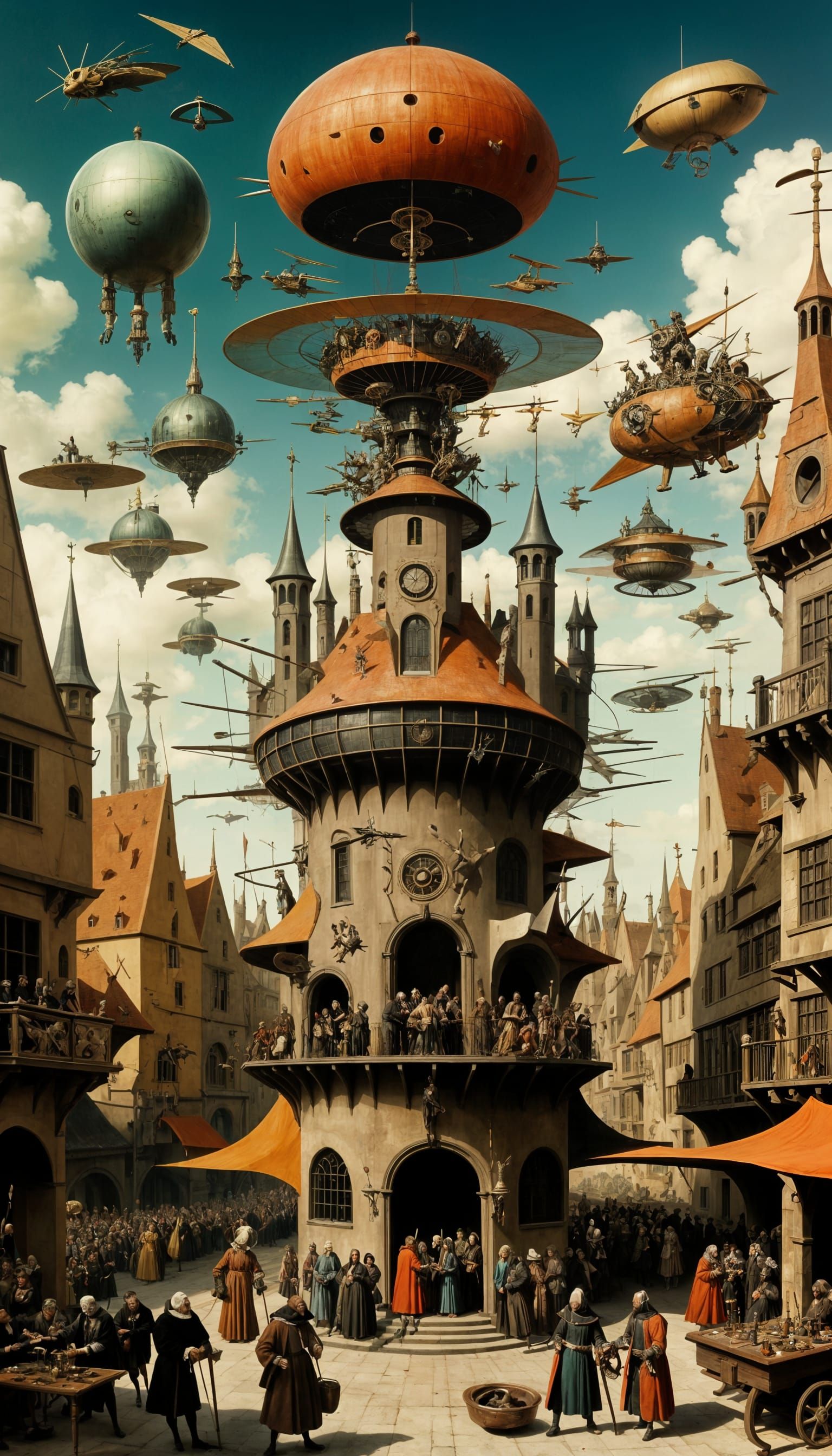 The strange dream of Hieronymus Bosch  by @LoscoFiguro