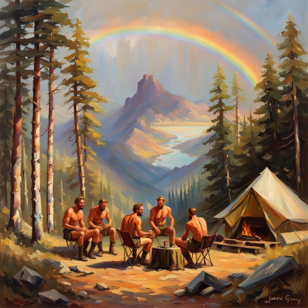Camping is for the Boys.  by @TheGayI