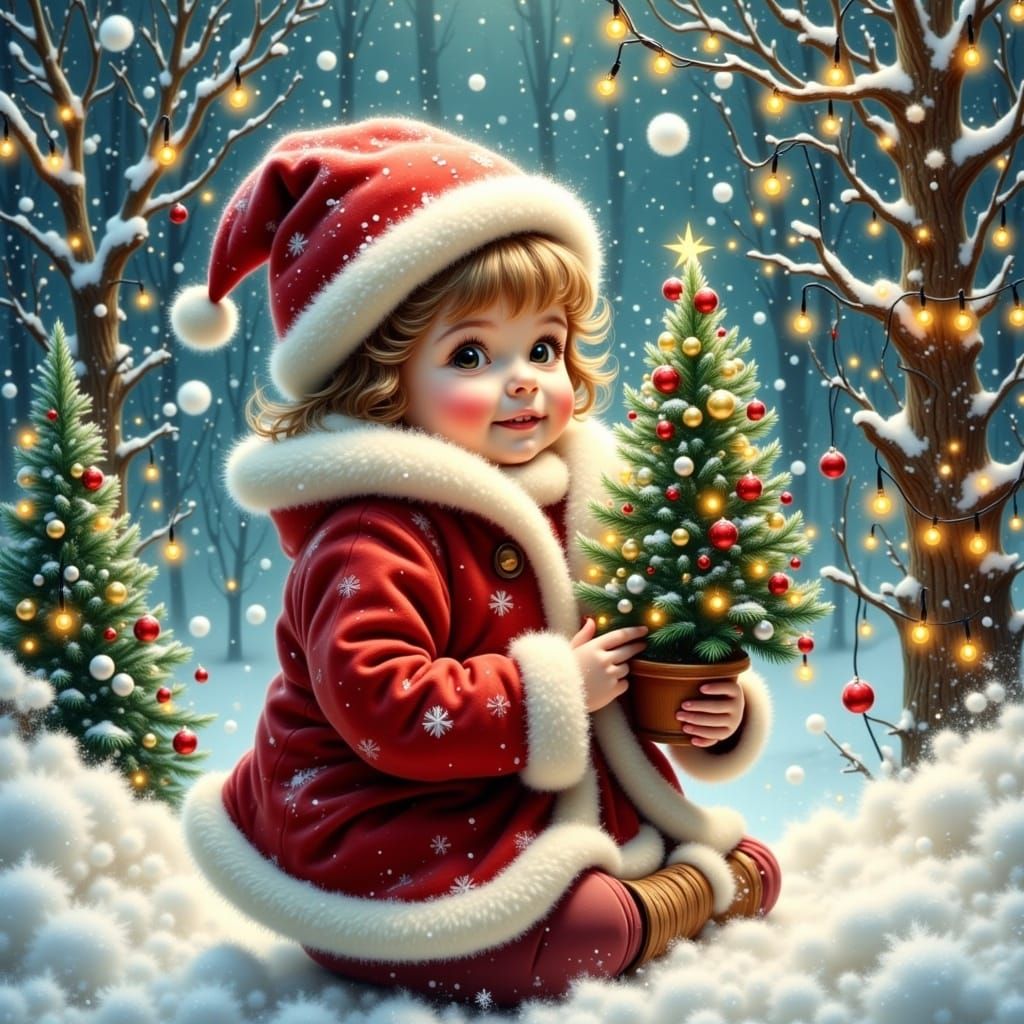 <lora:Fluffy:1.0> cute christmas