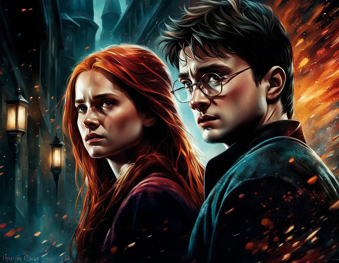 Harry Potter + Ginny Weasley II - AI Generated Artwork - NightCafe Creator