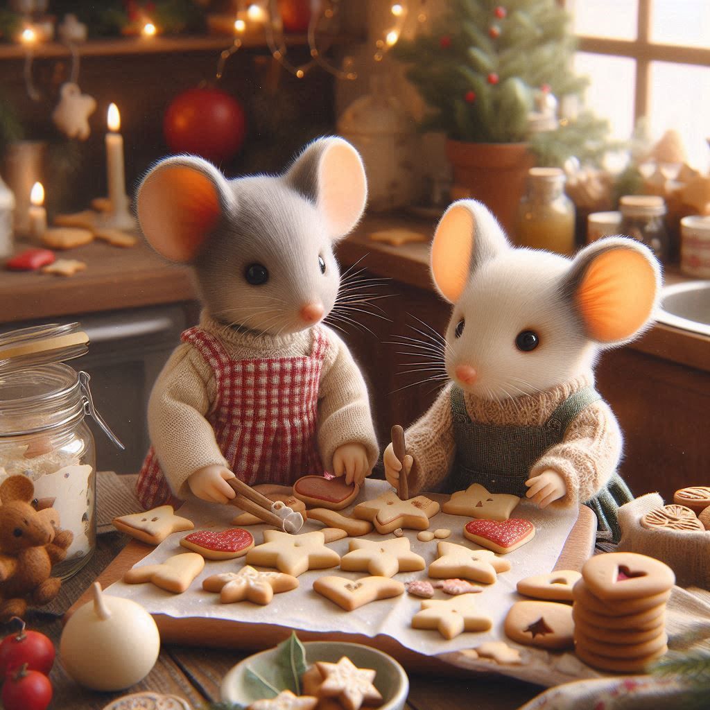 4 (!) Little Christmas Bakers 🐁✴️