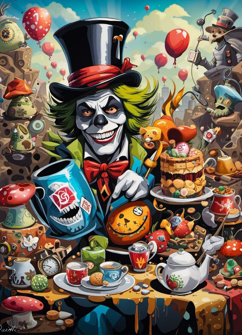 When the Mad Hatter meets the Joker - AI Generated Artwork - NightCafe ...