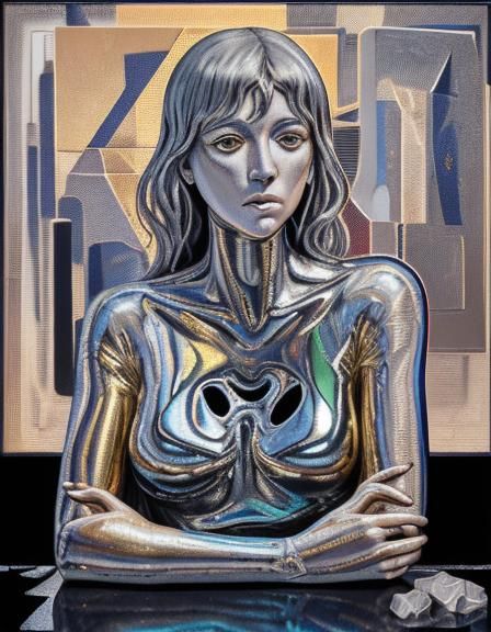 "Pablo Picasso H.R. Giger Pino Daeni cubist concrete art cub...