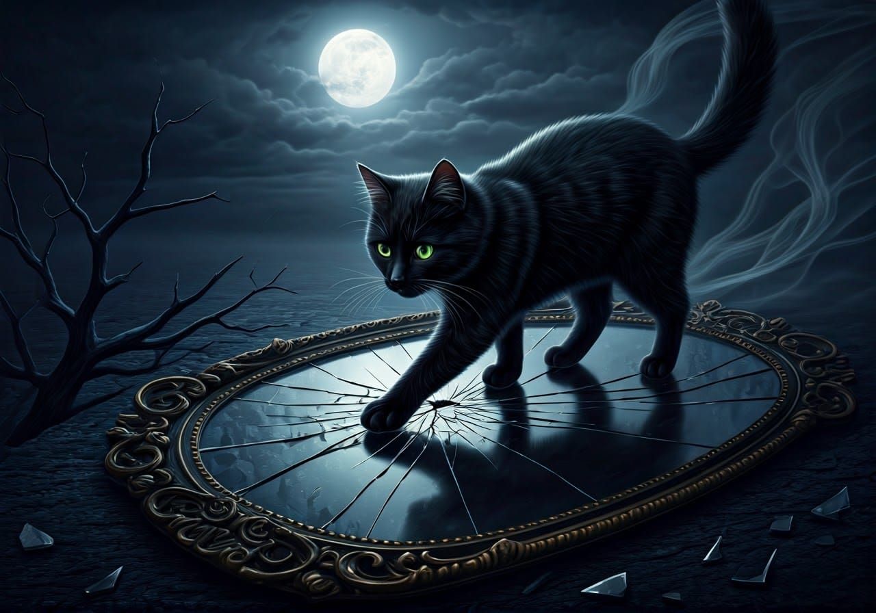 A black cat   by @Jacques Rrrraaa