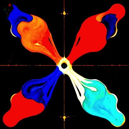 distorted humanoid form with impossibly long limbs and disjointed ...