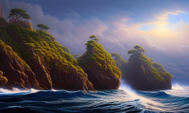 Majestic Humpback Whales Leaping from the Ocean