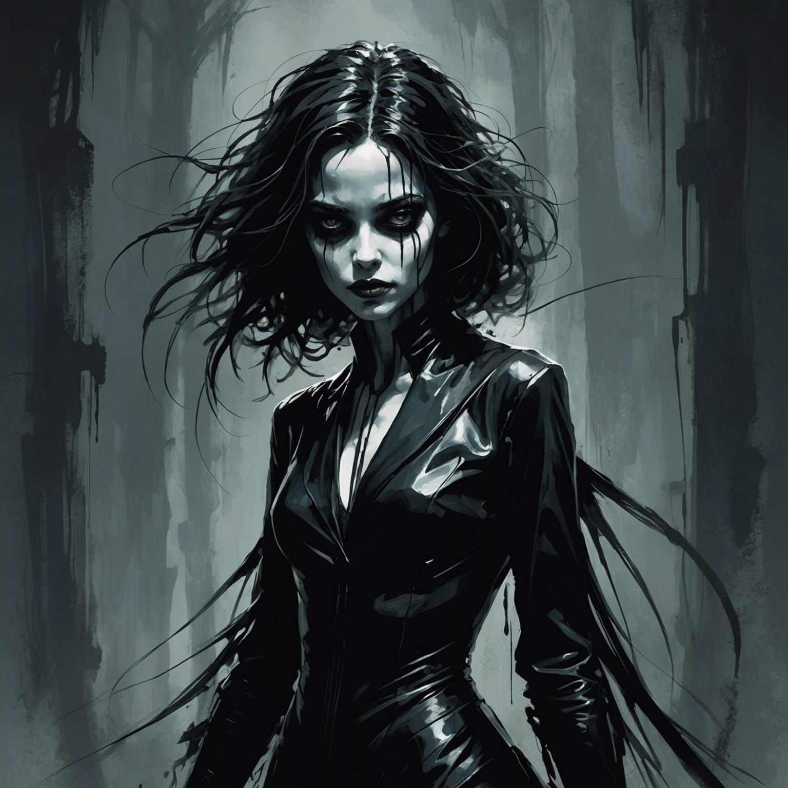 Grimdark by Tim Burton and Henry Asencio - AI Generated Artwork ...