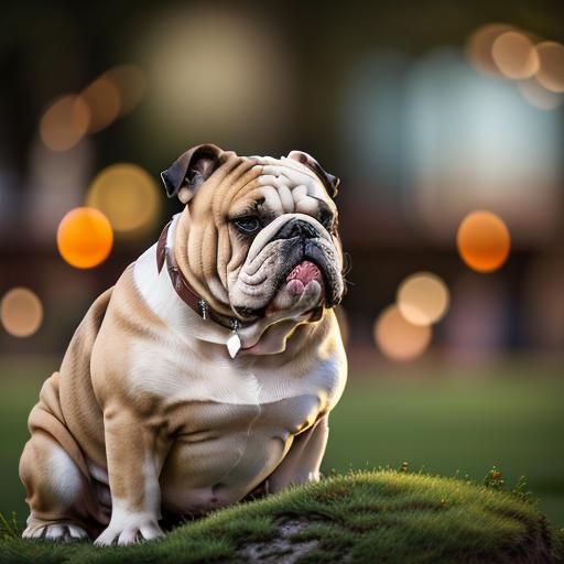 Elegant Bulldog Composition ,

[

harmonizing with the encha...