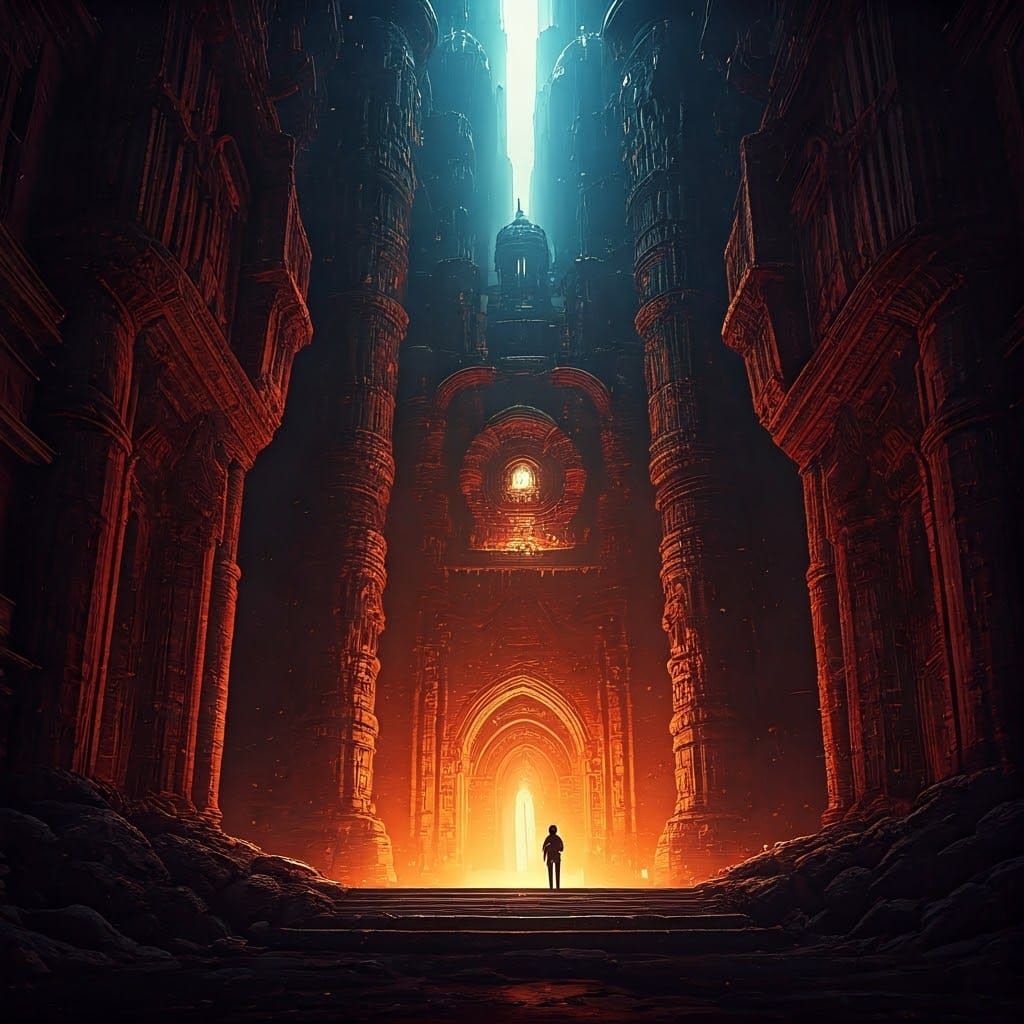 ילד יהודי כבן שלוש עם שיער בהיר ועיניים כחולות ושובות לב, עם פאות מסולסלות בצידי פניו, על רקע פסטורלי של עצים ופרחים מרה...