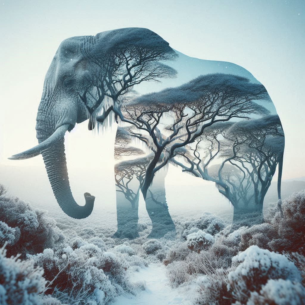 double exposure beautiful fantasy portrait landscape..