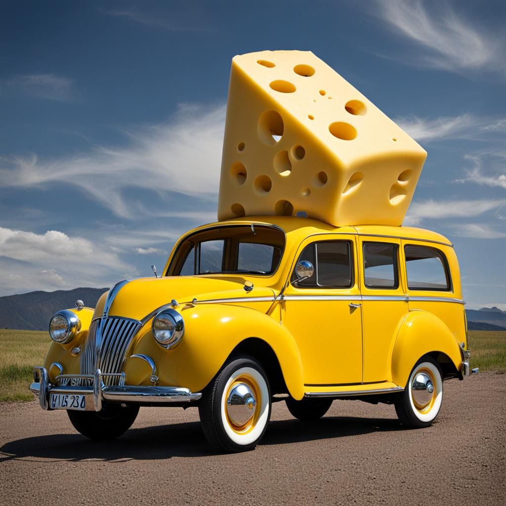 Cheese car AI Generated Artwork NightCafe Creator