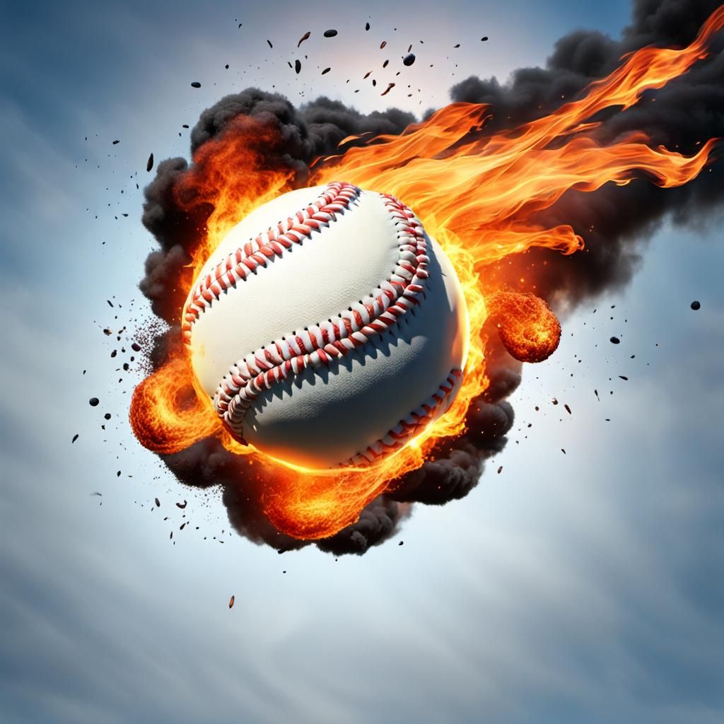 Baseball fire ball