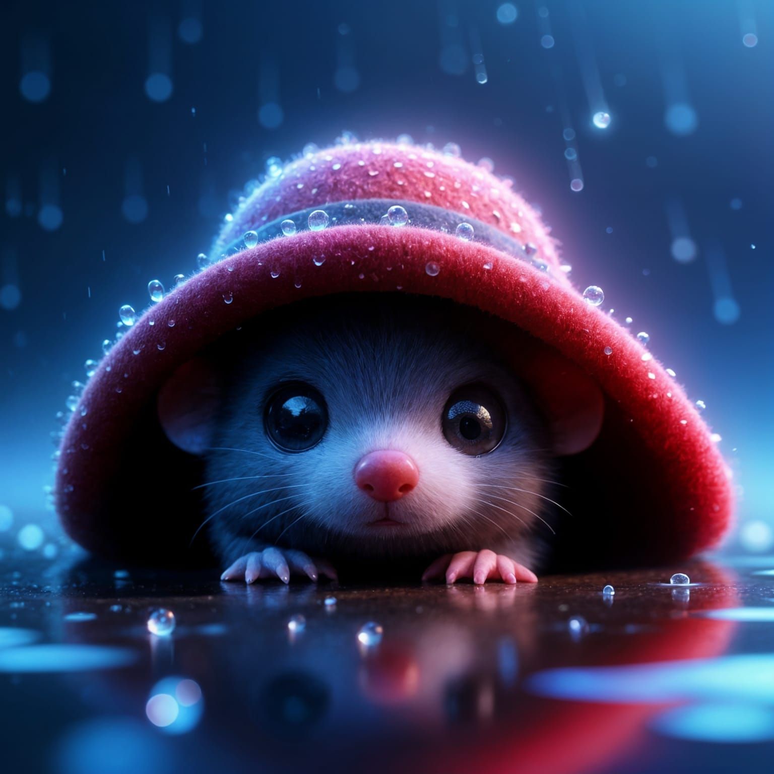 Sheltering from the Rain  by @Mystienight