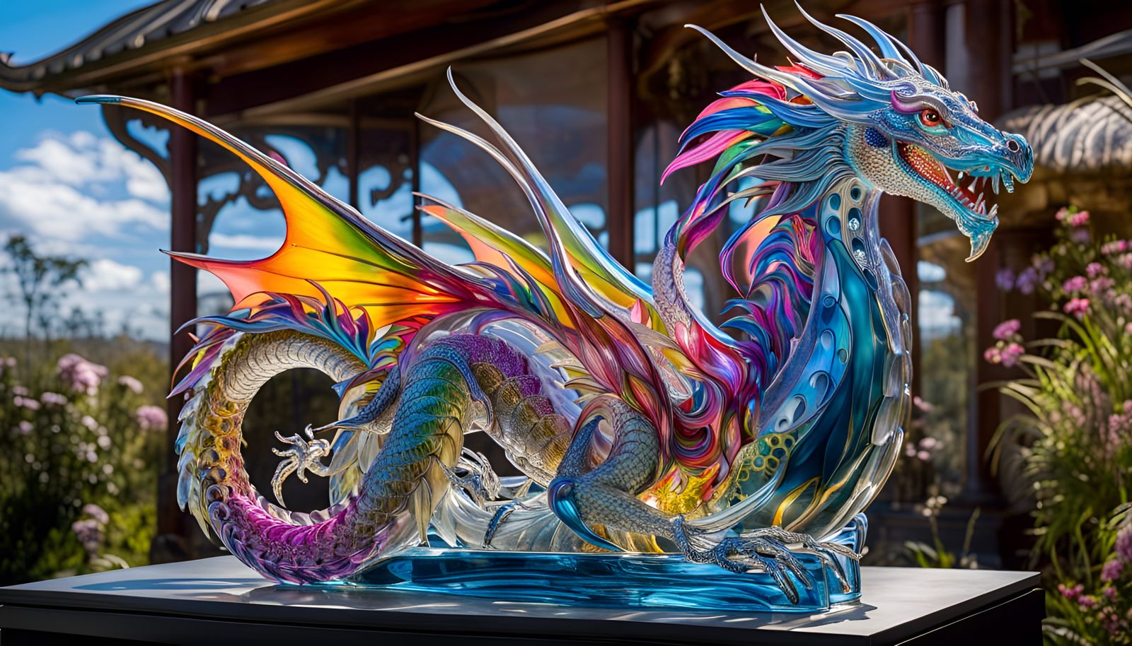 Luxury Dragon Blown Glass - House Decoration!  by @undefined
