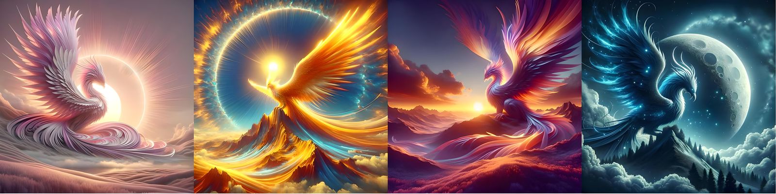 Dawn, Day, Dush and Night