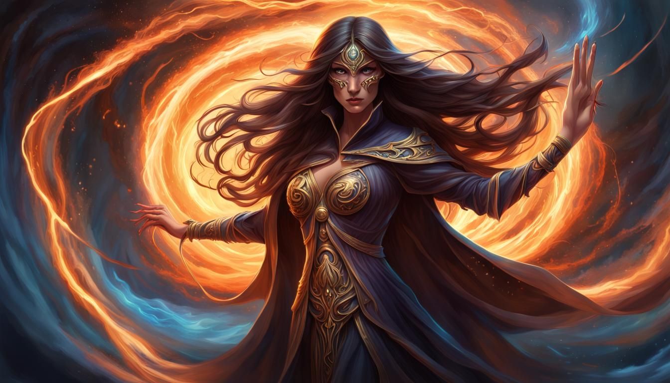 A Powerful Sorceress - Ai Generated Artwork - Nightcafe Creator