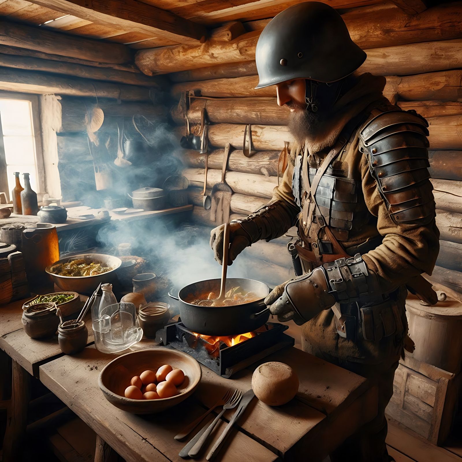 A settler cook meals
