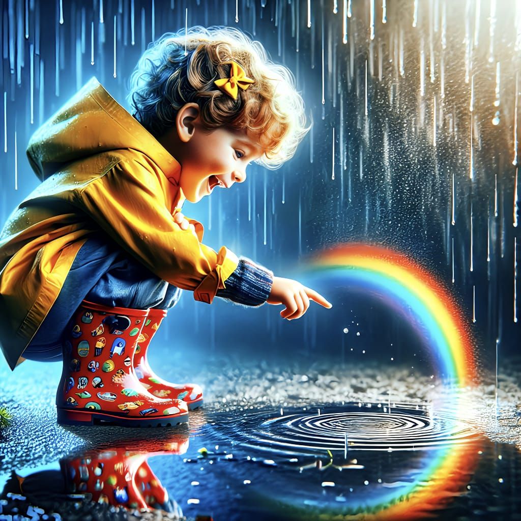 Finding Magic in the Rain: Joyful Moments