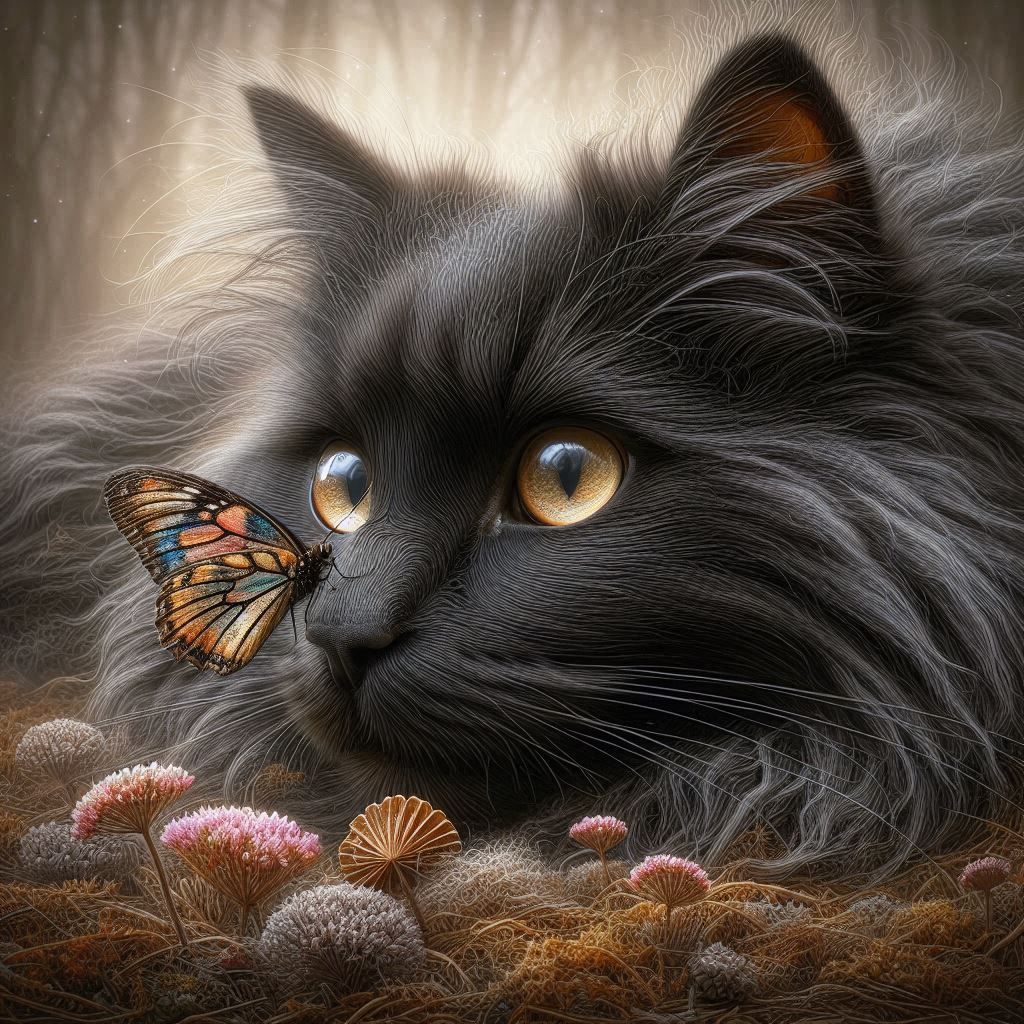 My new friend: The Butterfly 😁😁😸😸